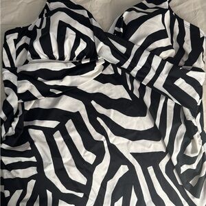 Bal Harour Zebra Tankini Top